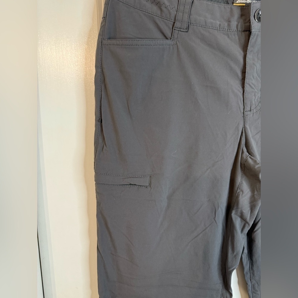 Eddie Bauer Women’s Dark Gray Convertible Hiking Pants - Size T8 - Picture 3 of 9